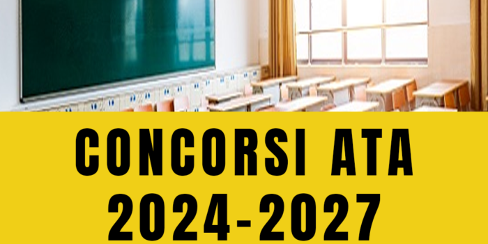 Concorsi ATA: 24 mesi 2023 e graduatorie 3a fascia triennio 2024/2027